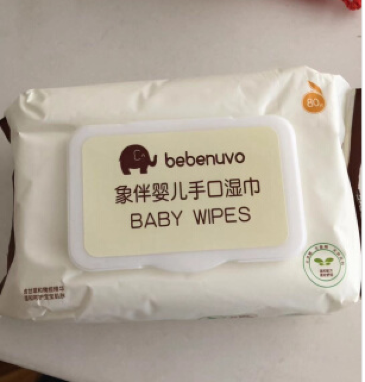 bebenuvo 象伴婴儿手口湿巾80片单包带盖抽纸湿巾怎么样，好用吗，口碑，心得，评价，试用报告,第2张