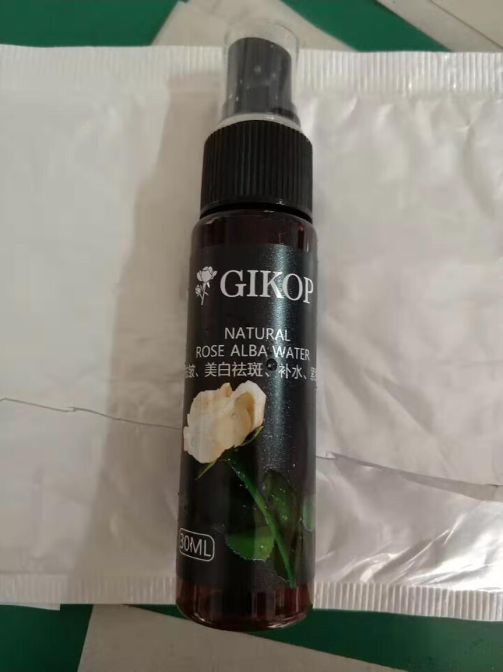 GIKOP保加利亚有机白玫瑰纯露爽肤水喷雾30ml 补水保湿 焕白控油 滋润营养 紧致毛孔 男女通用 30ML怎么样，好用吗，口碑，心得，评价，试用报告,第3张