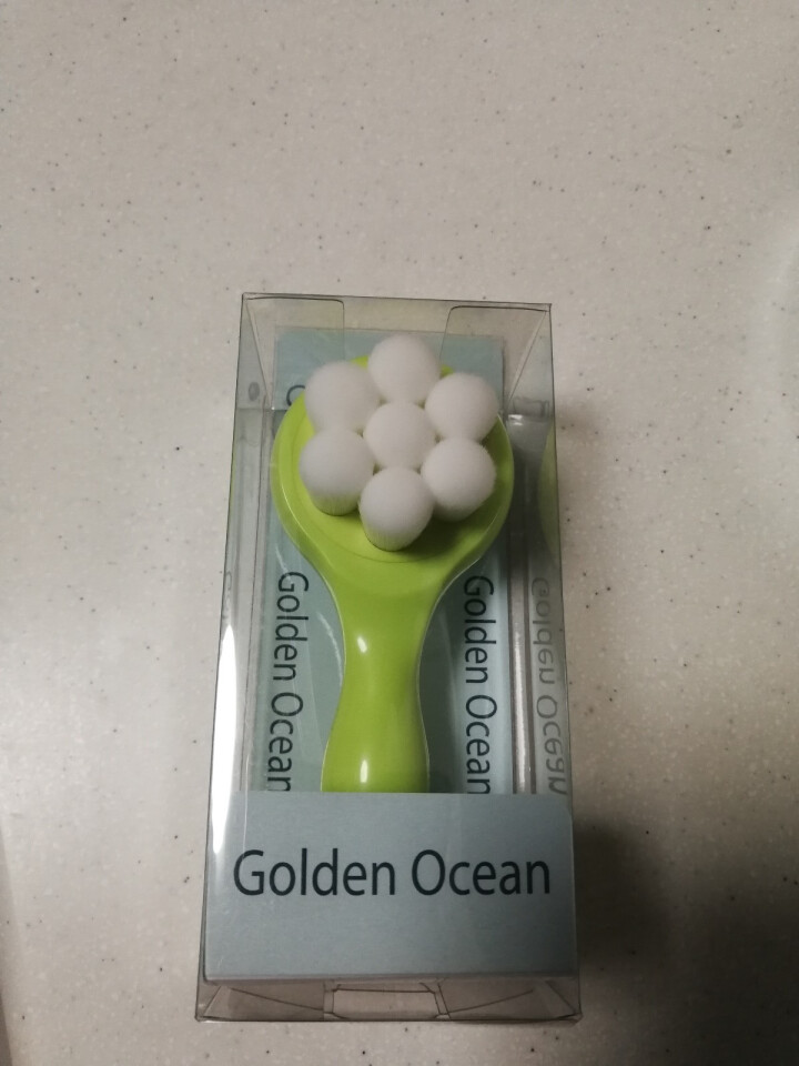 GoldenOcean金海洋梅花双面洗脸刷 站立式软毛硅胶洗脸刷 去黑头去角质 洗脸扑洁面刷 草绿色怎么样，好用吗，口碑，心得，评价，试用报告,第4张