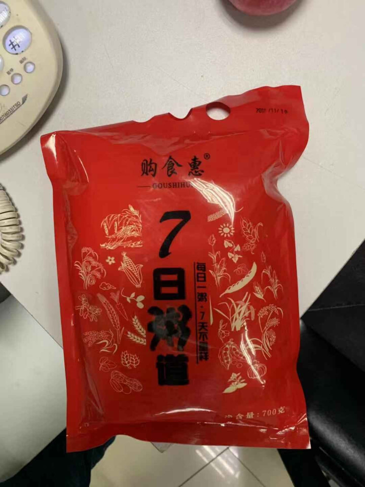 购食惠 7日粥道 五谷杂粮 粥米 7种700g（粥米 粗粮 组合 杂粮 八宝粥原料）怎么样，好用吗，口碑，心得，评价，试用报告,第2张