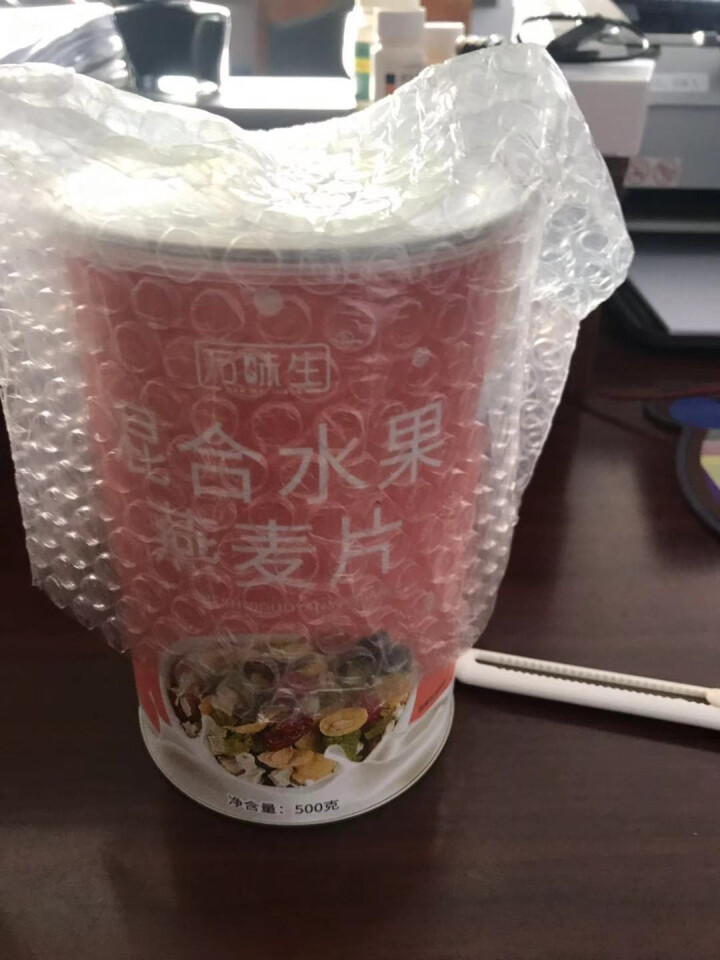 万味生坚果燕麦片500g/罐 即食冲饮谷物脱脂早餐食品水果麦片 混合水果燕麦片怎么样，好用吗，口碑，心得，评价，试用报告,第3张