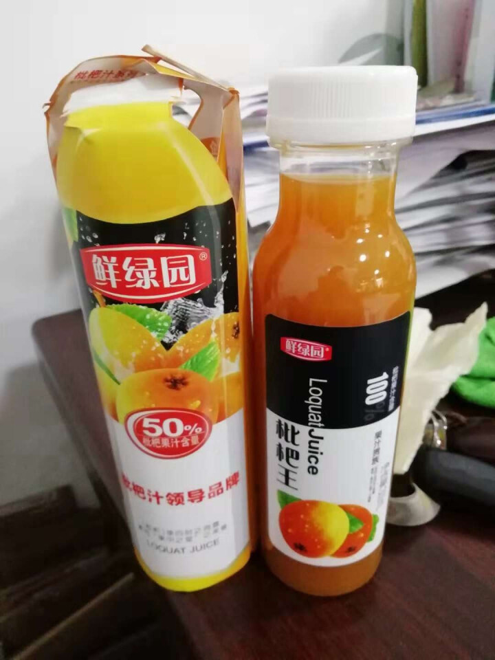 鲜绿园 枇杷汁100%枇杷王枇杷原浆果汁饮料大瓶饮料300ml 单瓶装试饮活动怎么样，好用吗，口碑，心得，评价，试用报告,第3张