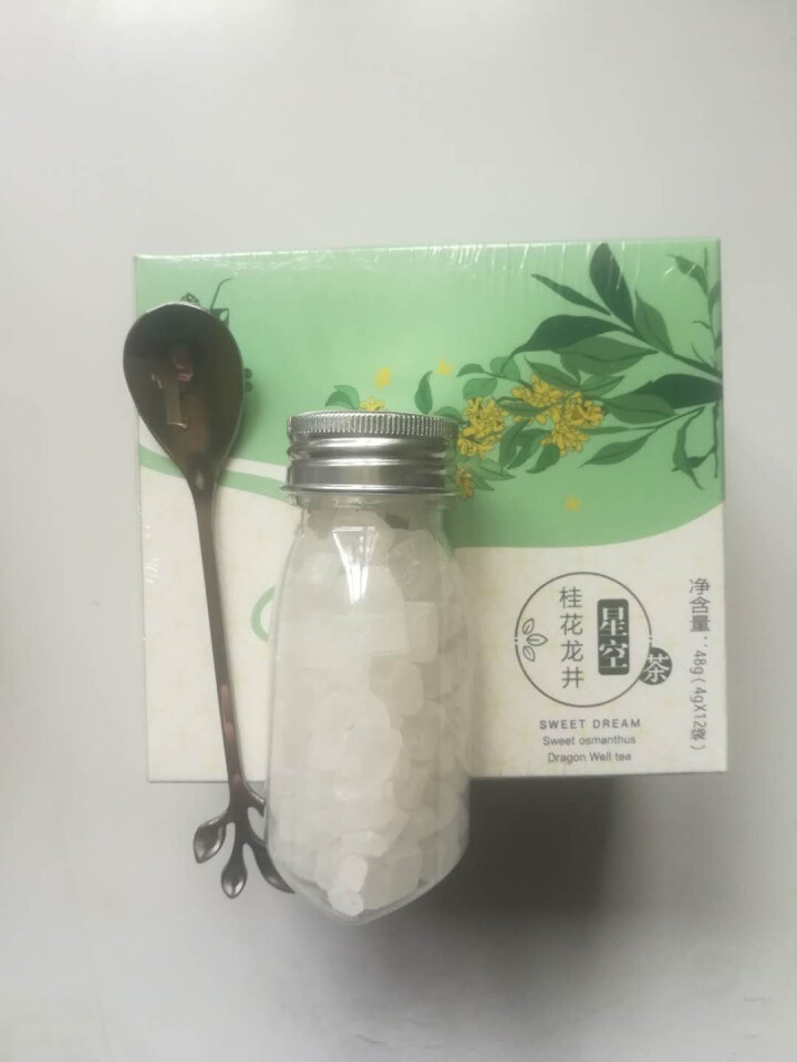 鲜萌花草茶 星空桂花龙井茶 独立三角茶包 西湖龙井绿茶桂花清香组合茶 清爽解腻提神 养生茶12袋/盒怎么样，好用吗，口碑，心得，评价，试用报告,第2张