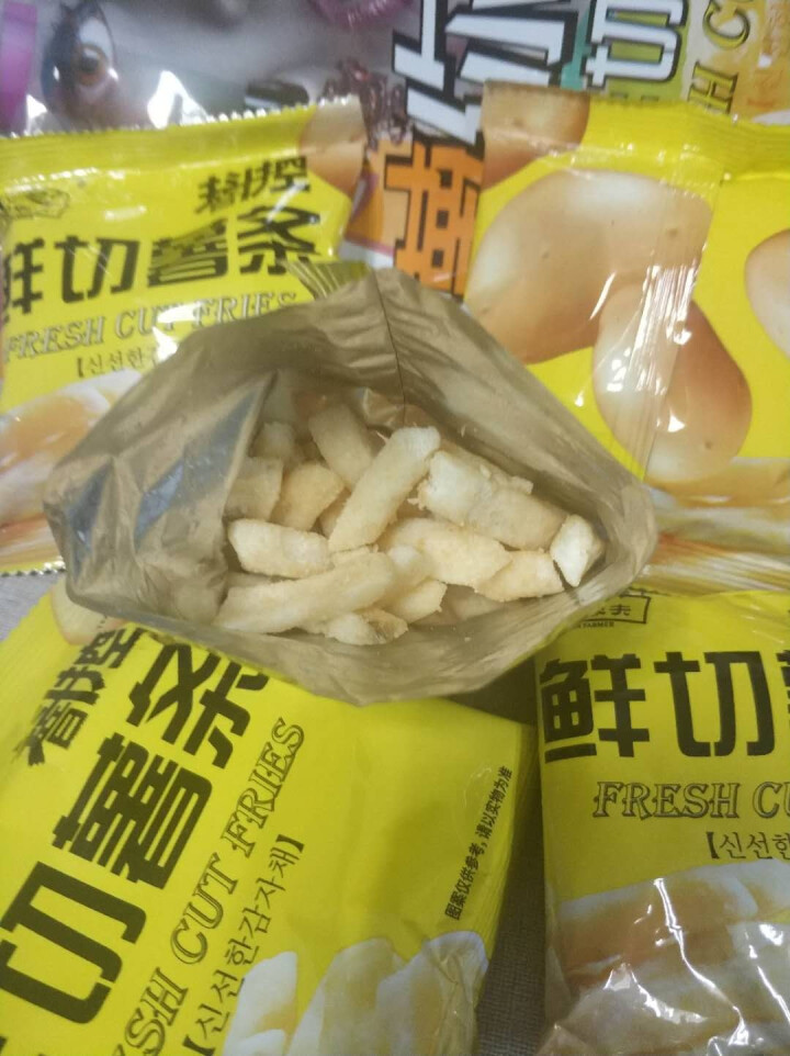 合团农夫抖音控鲜切薯条脆80g/袋 原味芝士味咸蛋黄味马铃薯条脆片非油炸 独立小包装零食16g*5包 咸蛋黄味马铃薯条 1袋80g(16g*5包)怎么样，好用吗,第4张