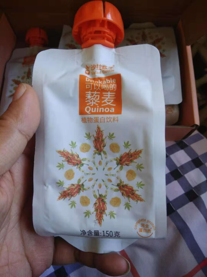 沙拉瓶子Salad Bottle 藜麦植物蛋白  轻断食代餐 饱腹营养早餐下午茶 2盒12袋怎么样，好用吗，口碑，心得，评价，试用报告,第3张