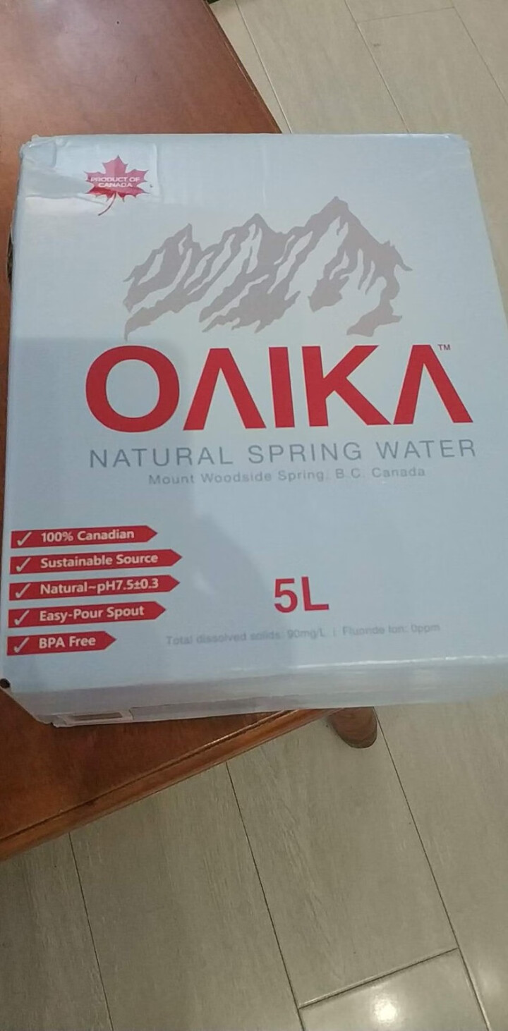 加拿大原装进口班芙OAIKA天然饮用水5L（家庭装饮用山泉水） 5L怎么样，好用吗，口碑，心得，评价，试用报告,第2张