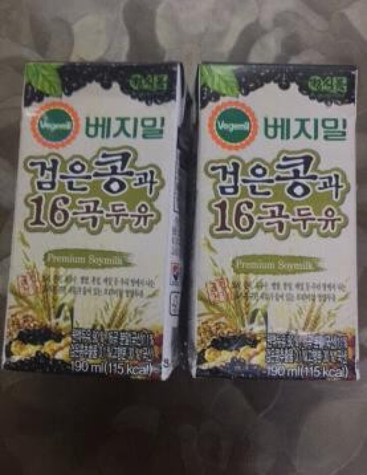 【韩国进口】倍吉美尔16谷物黑豆豆奶营养豆乳 190ml*2（体验装）怎么样，好用吗，口碑，心得，评价，试用报告,第2张