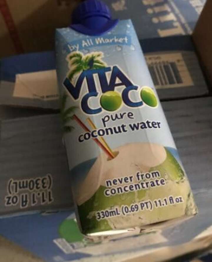 唯他可可（Vita Coco）天然椰子水进口NFC果汁饮料330ml*4瓶怎么样，好用吗，口碑，心得，评价，试用报告,第2张