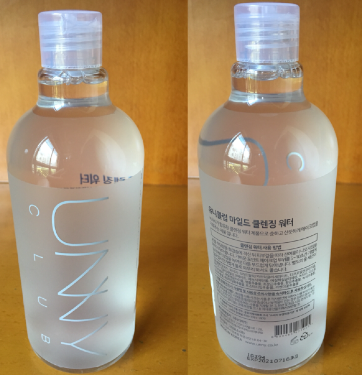 unny club 悠宜卸妆水 500ml (韩国原装进口 温和卸妆 眼唇可用 济州岛矿物质 卸妆液 洁面 深层清洁 )怎么样，好用吗，口碑，心得，评价，试用报,第3张