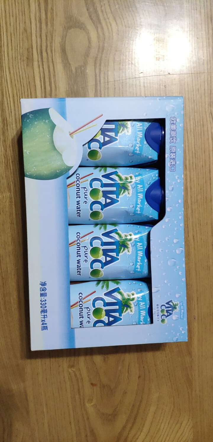 唯他可可（Vita Coco）天然椰子水进口NFC果汁饮料330ml*4瓶怎么样，好用吗，口碑，心得，评价，试用报告,第2张