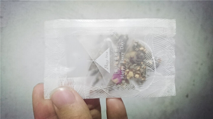 岐景黄鹊 茶叶花草茶 玫瑰荷叶茶包瘦肚子减脂独立三角袋泡茶包 64g 玫瑰荷叶茶试用装（1袋）怎么样，好用吗，口碑，心得，评价，试用报告,第4张