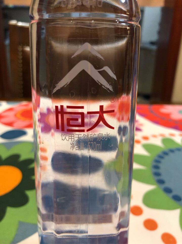 恒大 天然矿泉水 饮用水 瓶装水 非纯净水商务用水 570ml*1瓶（样品不售卖）怎么样，好用吗，口碑，心得，评价，试用报告,第2张