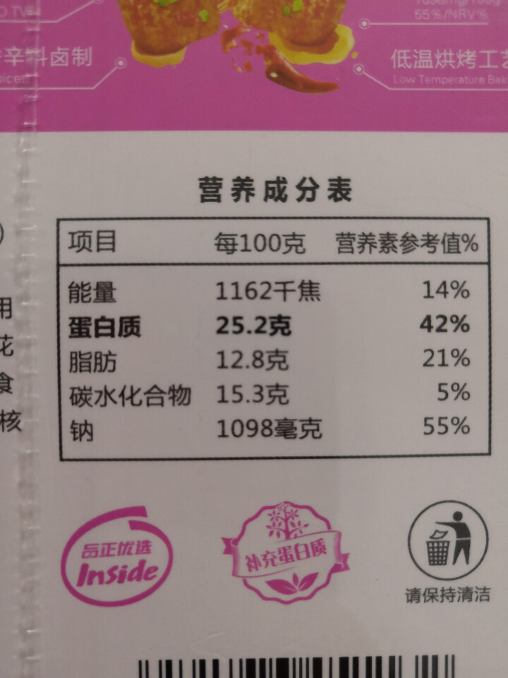 【麦吉美】拉丝素肉植物蛋白素肉轻食代餐网红休闲零食健身食品即食蛋白质食品独立小包装 39g*3包 凯蒂·麻辣味（粉色 盒装39g*3包）怎么样，好用吗，口碑，心,第3张