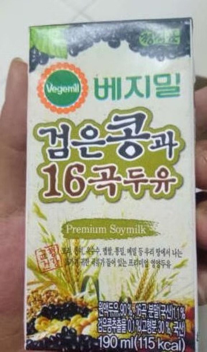 【韩国进口】倍吉美尔16谷物黑豆豆奶营养豆乳 190ml*2（体验装）怎么样，好用吗，口碑，心得，评价，试用报告,第3张