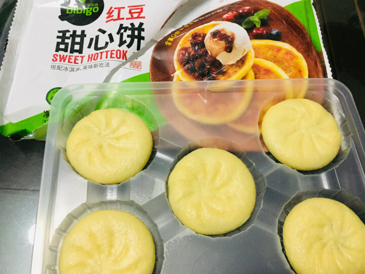 必品阁（bibigo）红豆甜心饼250g（5只装、速冻食品、早餐食材）怎么样，好用吗，口碑，心得，评价，试用报告,第4张