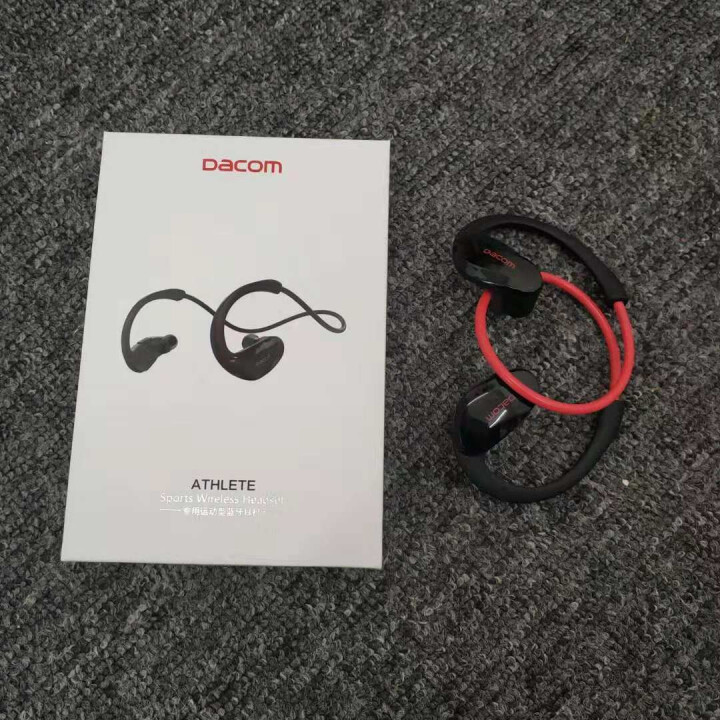 DACOM 运动蓝牙耳机跑步健身用的无线音乐耳塞双入耳头戴式适用苹果oppo小米vivo华为手机通用 红色怎么样，好用吗，口碑，心得，评价，试用报告,第2张