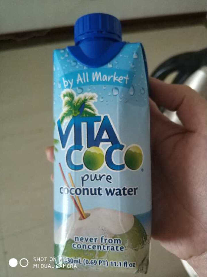 唯他可可（Vita Coco）天然椰子水进口NFC果汁饮料330ml*4瓶怎么样，好用吗，口碑，心得，评价，试用报告,第2张