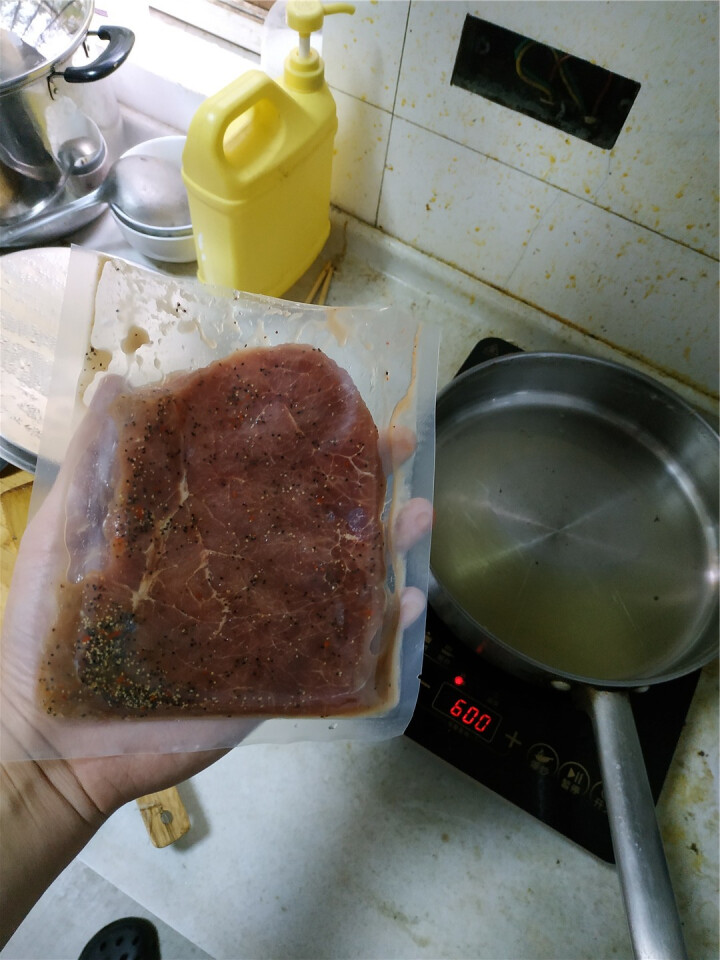 圣农澳洲进口原切微腌牛排  家庭儿童牛排牛扒套餐 草饲生鲜冷冻厚切牛肉 火锅烧烤食材黑椒味 一整块黑椒牛排1.5kg 10片套装怎么样，好用吗，口碑，心得，评价,第4张