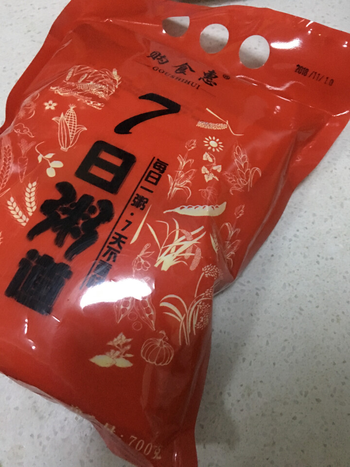 购食惠 7日粥道 五谷杂粮 粥米 7种700g（粥米 粗粮 组合 杂粮 八宝粥原料）怎么样，好用吗，口碑，心得，评价，试用报告,第2张