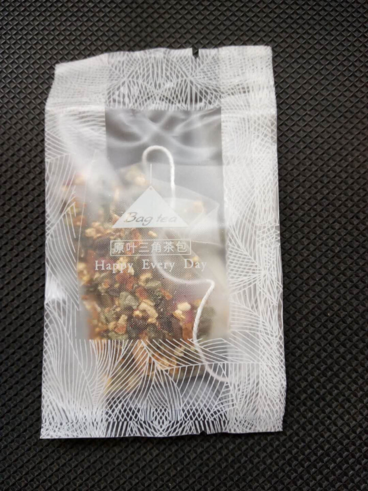 岐景黄鹊 茶叶花草茶 玫瑰荷叶茶包瘦肚子减脂独立三角袋泡茶包 64g 玫瑰荷叶茶试用装（1袋）怎么样，好用吗，口碑，心得，评价，试用报告,第4张