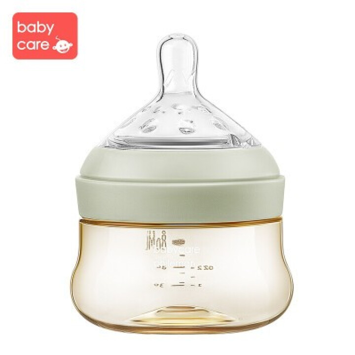 babycare新生儿奶瓶宽口径ppsu婴儿奶瓶80ml 耐摔防胀气宝宝奶瓶 淡藻绿,第4张