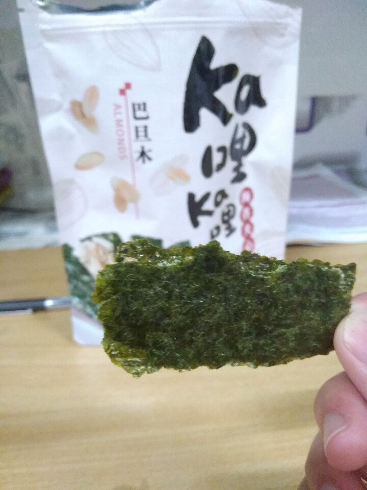 太祖 南瓜子仁坚果海苔芝麻夹心脆35g/袋 儿童辅食休闲零食 巴旦木仁夹心海苔脆怎么样，好用吗，口碑，心得，评价，试用报告,第4张