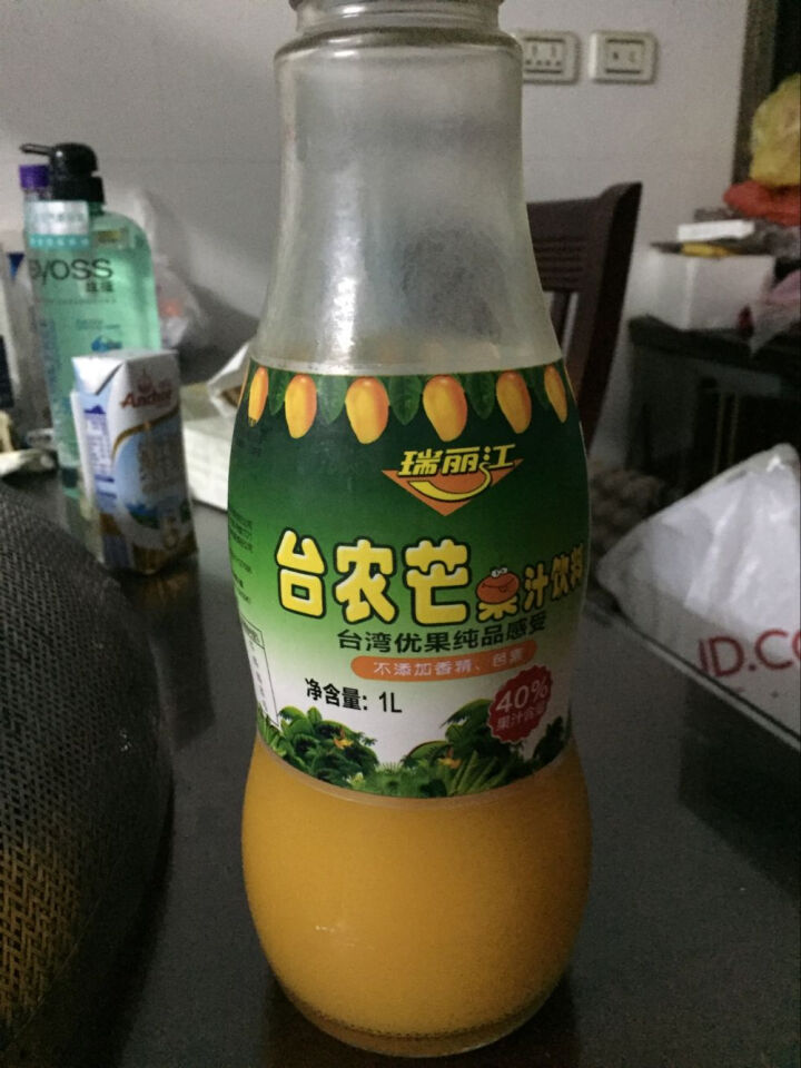 【云南馆】瑞丽江台农芒果汁饮料云南特产瓶装1L怎么样，好用吗，口碑，心得，评价，试用报告,第4张