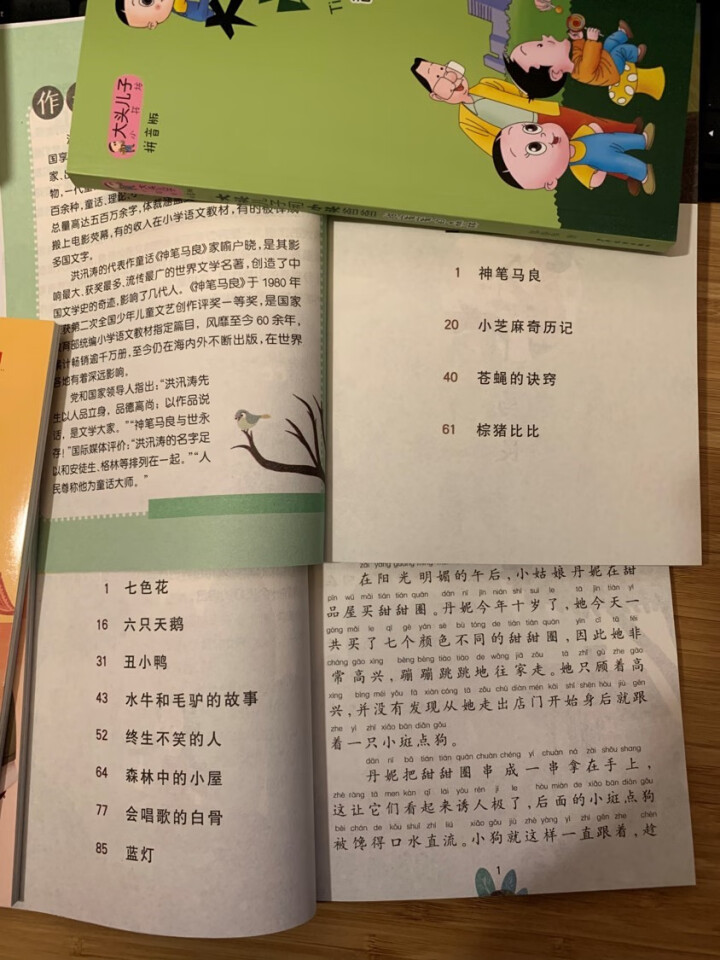 小学名家名作快乐读本神笔马良故事书注音版 二年级下必读七色花书 愿望的实现书 大头儿子和小头爸爸小怎么样，好用吗，口碑，心得，评价，试用报告,第3张