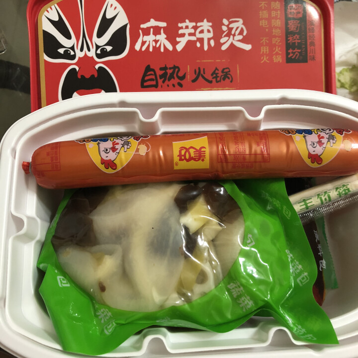 蜀粹坊自热方便火锅 鸡肉火腿肠405g麻辣烫微火锅怎么样，好用吗，口碑，心得，评价，试用报告,第2张