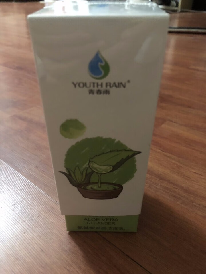 青春雨（YOUTH RAIN）氨基酸芦荟洁面乳100ml 洗面奶男女通用 保湿补水 控油祛痘深层清洁 1支装怎么样，好用吗，口碑，心得，评价，试用报告,第4张