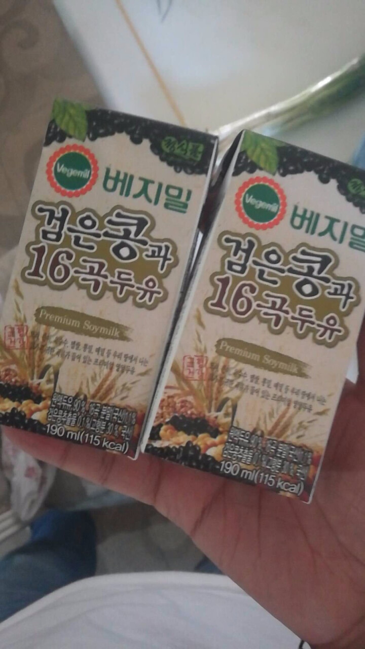 【韩国进口】倍吉美尔16谷物黑豆豆奶营养豆乳 190ml*2（体验装）怎么样，好用吗，口碑，心得，评价，试用报告,第2张