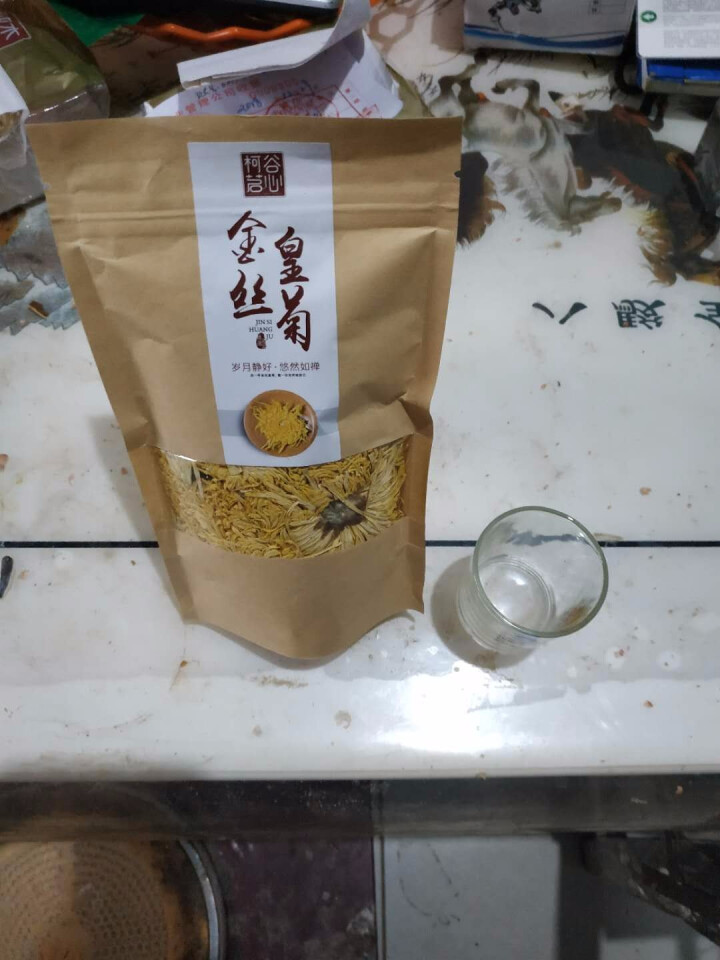 【第2件5折】柯谷茗心金丝皇菊大 菊花茶 一朵一杯修水25g约50朵 1袋装25g怎么样，好用吗，口碑，心得，评价，试用报告,第4张