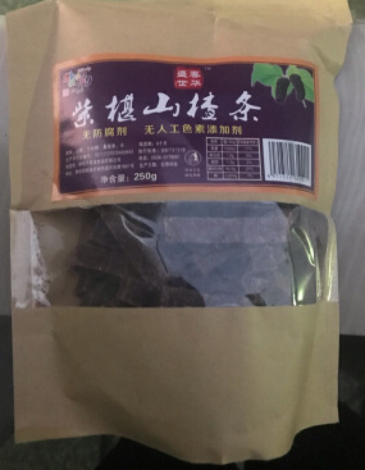 山楂条 办公休闲零食 蜜饯果干 山楂制品 250g*1袋 桑葚山楂条怎么样，好用吗，口碑，心得，评价，试用报告,第2张