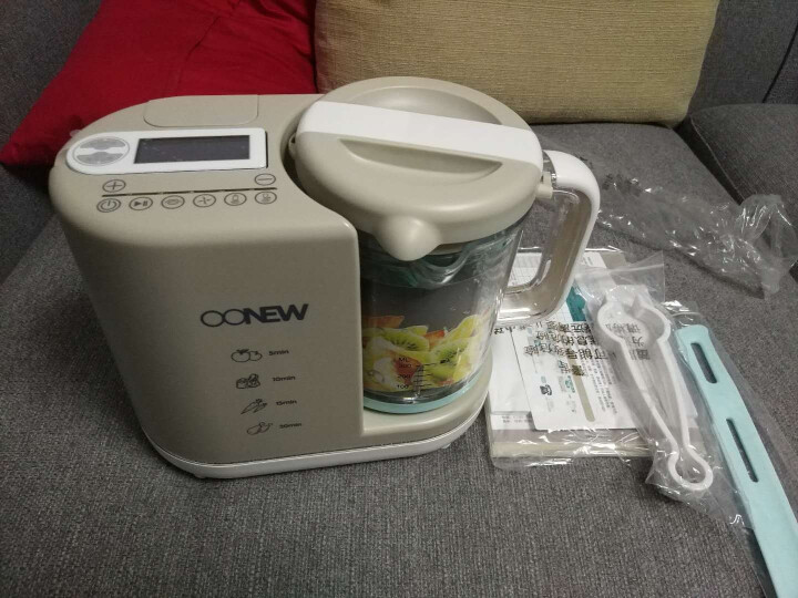 喔喔牛（oonew）宝宝辅食机蒸煮搅拌一体机 多功能婴儿辅食机研磨器 智能保温 TB,第5张