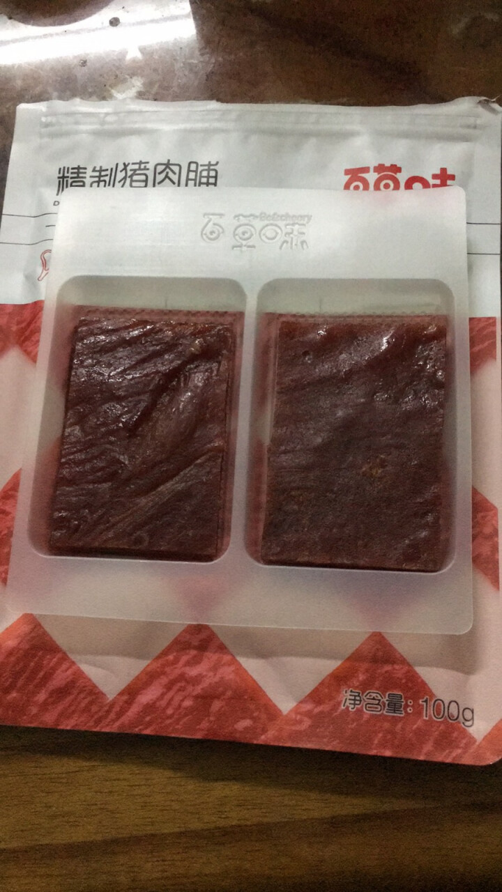 199减120_百草味  白芝麻猪肉脯100g 休闲零食肉干肉脯靖江特产小吃 MJ 精致猪肉脯100g怎么样，好用吗，口碑，心得，评价，试用报告,第4张