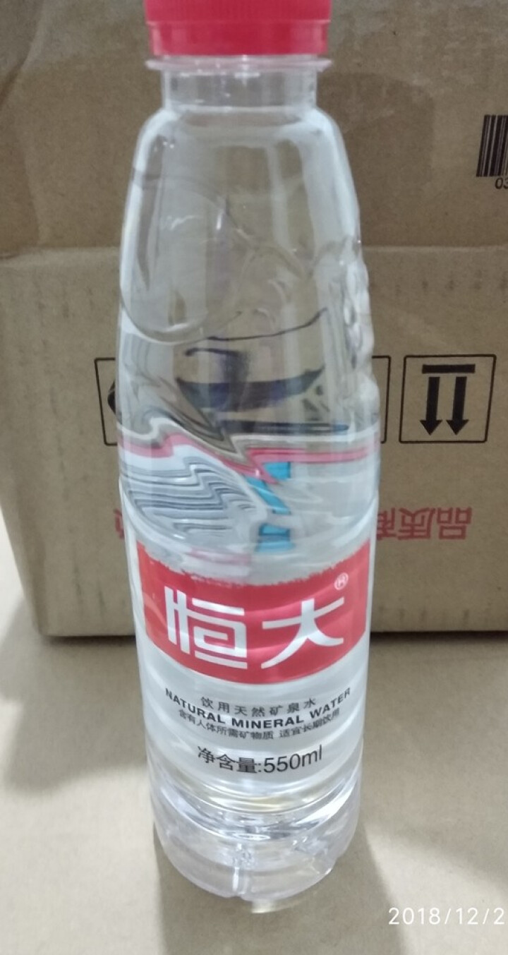 【整箱买一送一】恒大 天然矿泉水饮用水瓶装水非纯净水 550ml*1瓶（样品不售卖）怎么样，好用吗，口碑，心得，评价，试用报告,第4张