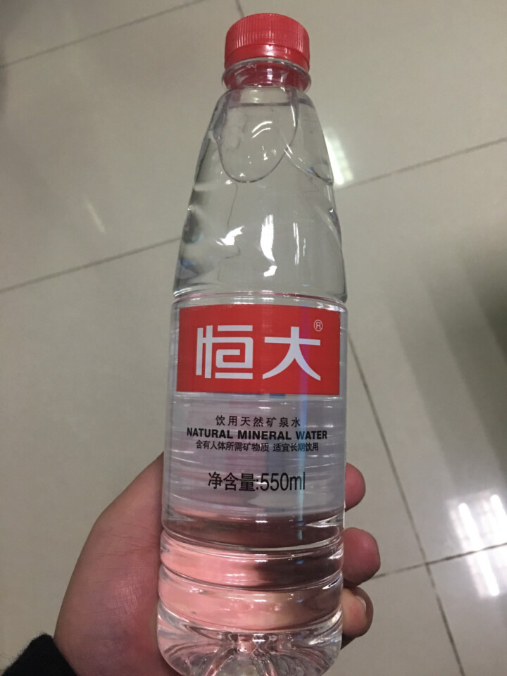 【整箱买一送一】恒大 天然矿泉水饮用水瓶装水非纯净水 550ml*1瓶（样品不售卖）怎么样，好用吗，口碑，心得，评价，试用报告,第3张