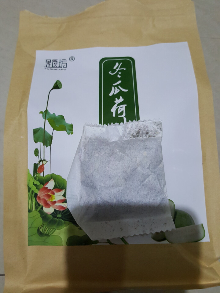 昱食坊 冬瓜荷叶茶决明子重瓣红玫瑰大麦组合花草茶大肚子袋泡茶180g/30包怎么样，好用吗，口碑，心得，评价，试用报告,第3张