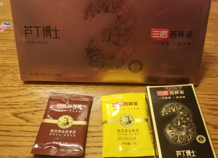 三匠黑苦荞芦丁博士170g 5克*34小袋 金字塔特色包装送礼自用怎么样，好用吗，口碑，心得，评价，试用报告,第3张