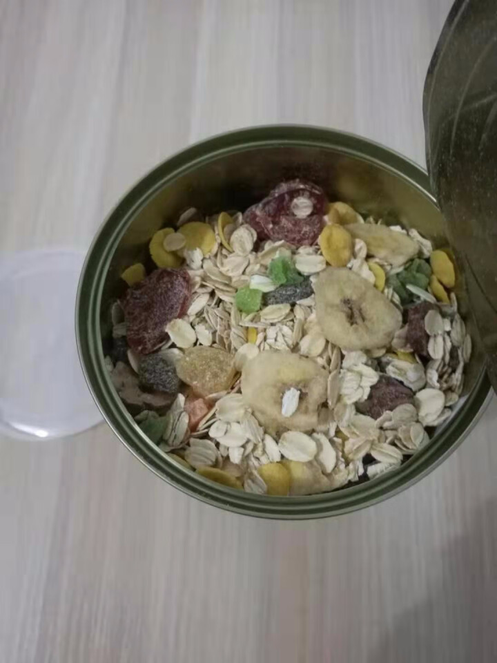 万味生坚果燕麦片500g/罐 即食冲饮谷物脱脂早餐食品水果麦片 混合水果燕麦片怎么样，好用吗，口碑，心得，评价，试用报告,第6张