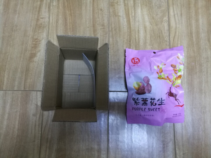 【小鹿范儿】坚果炒货 紫薯花生 干果 休闲零食 紫薯味花生小吃 下酒菜 120G紫薯花生怎么样，好用吗，口碑，心得，评价，试用报告,第2张