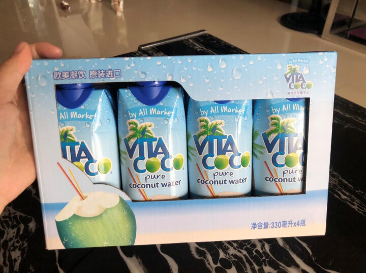 唯他可可（Vita Coco）天然椰子水进口NFC果汁饮料330ml*4瓶怎么样，好用吗，口碑，心得，评价，试用报告,第2张