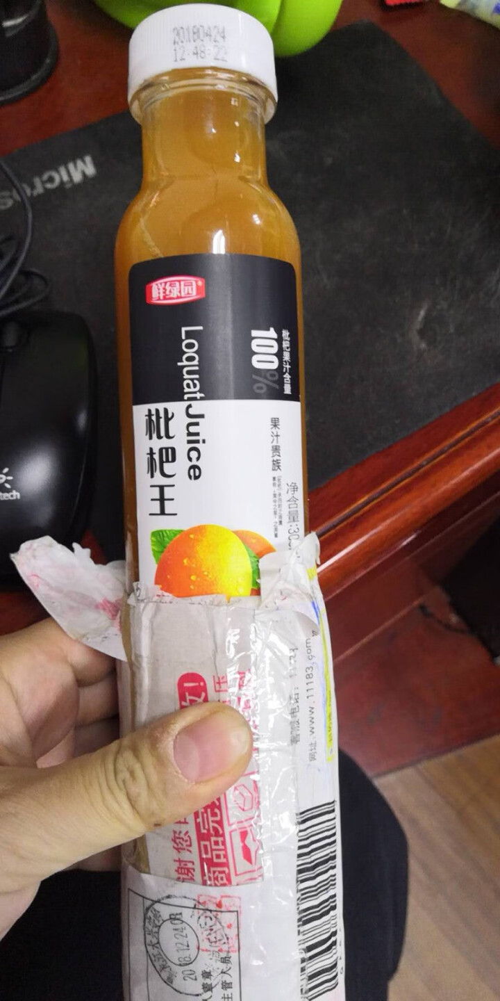 鲜绿园 枇杷汁100%枇杷王枇杷原浆果汁饮料大瓶饮料300ml 单瓶装试饮活动怎么样，好用吗，口碑，心得，评价，试用报告,第2张