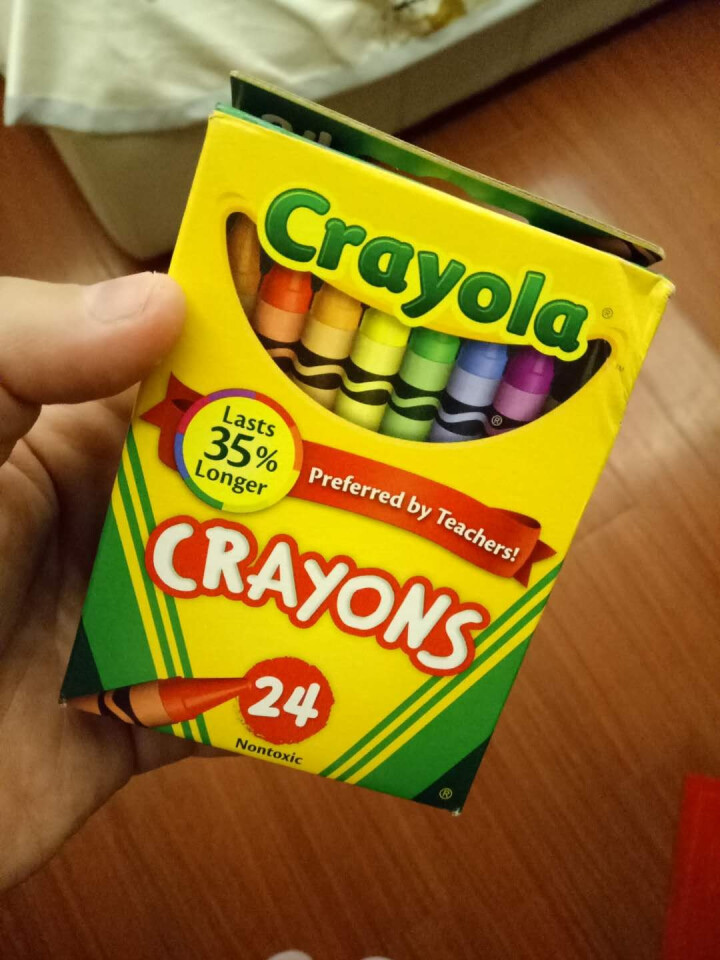 美国绘儿乐Crayola 儿童绘画 画笔工具 彩色蜡笔套装 学生绘画练习 24色标准蜡笔52,第2张