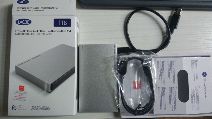 LaCie 莱斯 保时捷 Porsche P9223 2.5英寸 苹果Mac移动硬盘 USB3.0 1TB STET1000403怎么样，好用吗，口碑，心得，评,第2张