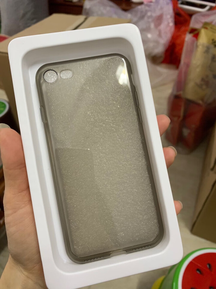 Piware 超薄透明手机壳适用于苹果7/7p/8/8plus新款iPhoneX防摔全包手机软壳 iPhone8_透明软壳_ 深空灰怎么样，好用吗，口碑，心得，,第4张