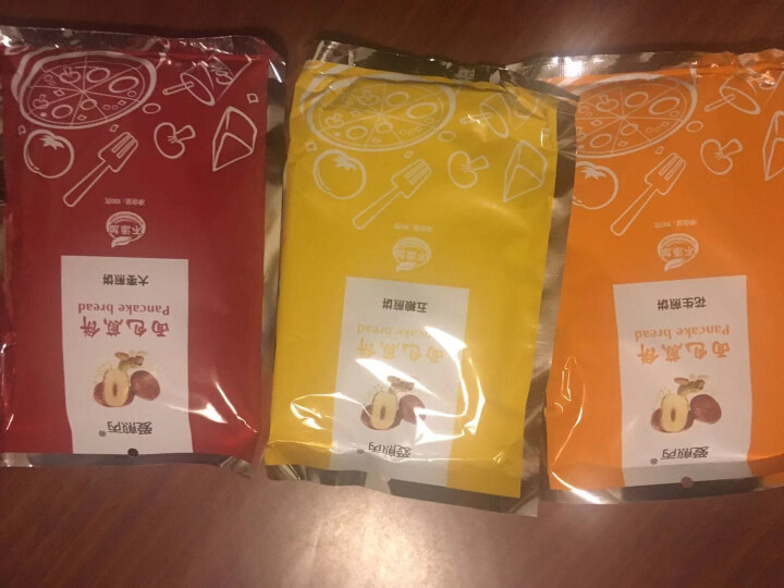 爱煎丙（AiJianBing）面包煎饼100g/袋东北煎饼手工杂粮大煎饼三种口味（花生、五粮、大枣） 100g*3袋（花生、大枣、五粮煎饼各1袋）怎么样，好用吗,第4张