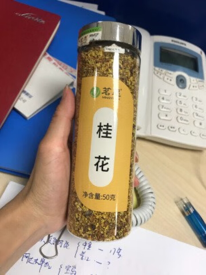 【买2罐送花茶杯】茗愿 花草茶 桂花茶干花茶干桂花茶叶50g罐装 可搭菊花茶金银花甘草茶玫瑰花茶 桂花茶50克怎么样，好用吗，口碑，心得，评价，试用报告,第2张