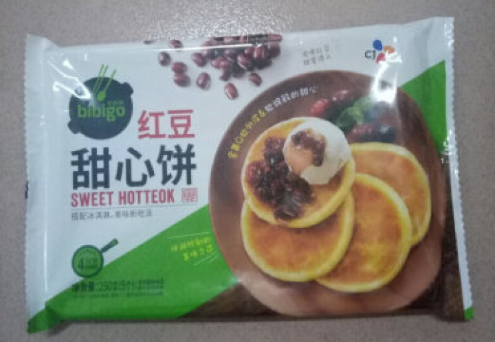 必品阁（bibigo）红豆甜心饼250g（5只装、速冻食品、早餐食材）怎么样，好用吗，口碑，心得，评价，试用报告,第2张