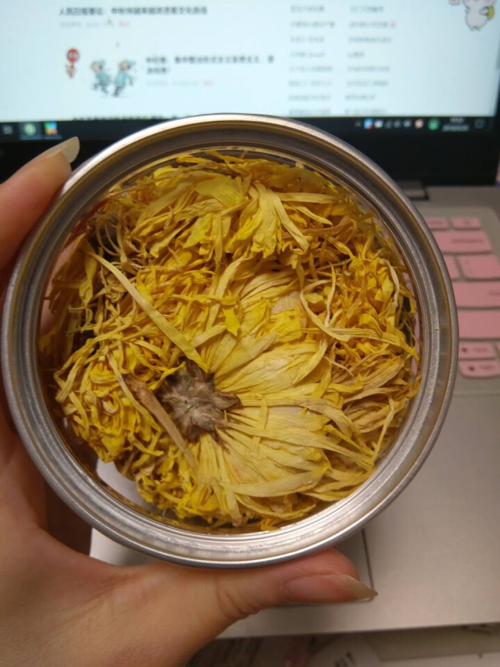 【买2送1同款】季白 花草茶 金丝皇菊 一朵一杯 胎菊 黄菊花茶 50朵 可搭配玫瑰枸杞花茶组合朵怎么样，好用吗，口碑，心得，评价，试用报告,第3张